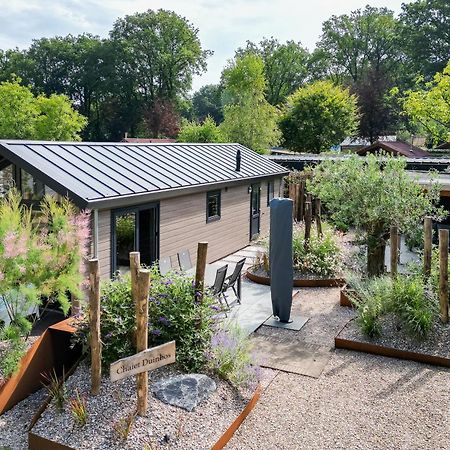 Modern Ingericht Chalet Op Groen Park Op De Veluwe Epe Exterior foto